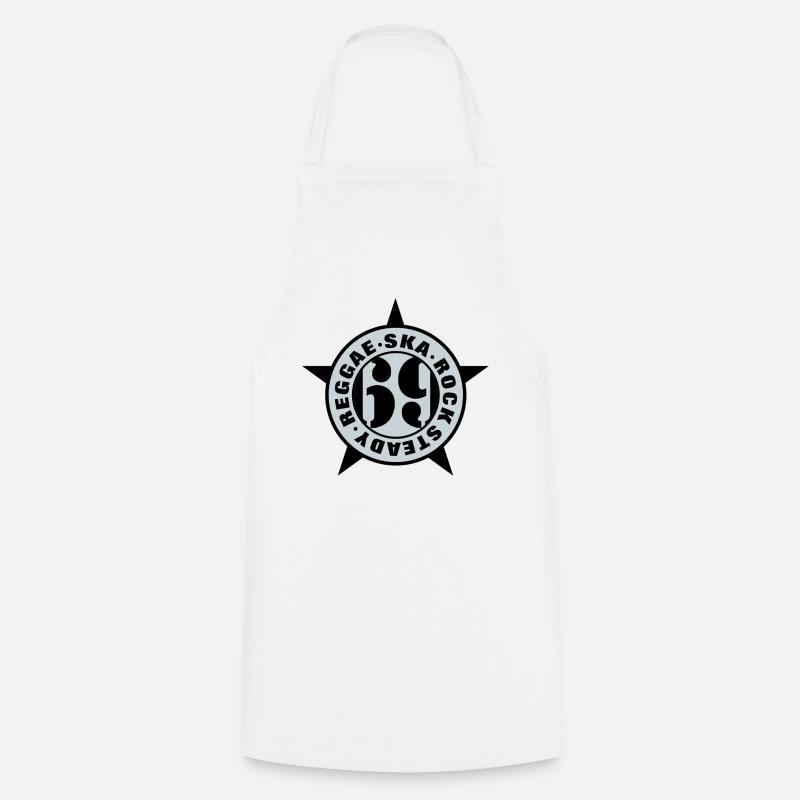 Ska, Rock Steady, Reggae 69 - Cooking Apron - white