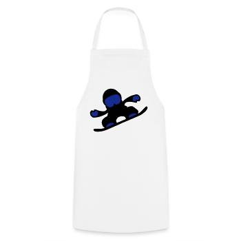 snowboardeuse - Tablier de cuisine - blanc - Devant - AI Model Male 185 dark (185cm)