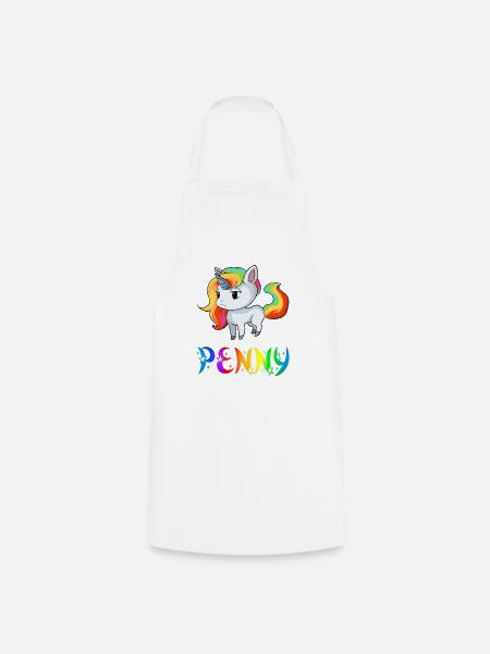Einhorn Penny - Kochschürze - Weiß