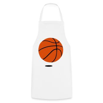 Basketball - Deluxe Edition - 2c 2 Schatten - Kochschürze - Weiß - Vorne - AI Model Male 185 dark (185cm)
