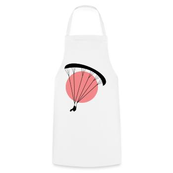 Paraglider Sunset Vector - Tablier de cuisine - blanc - Devant - AI Model Male 185 dark (185cm)