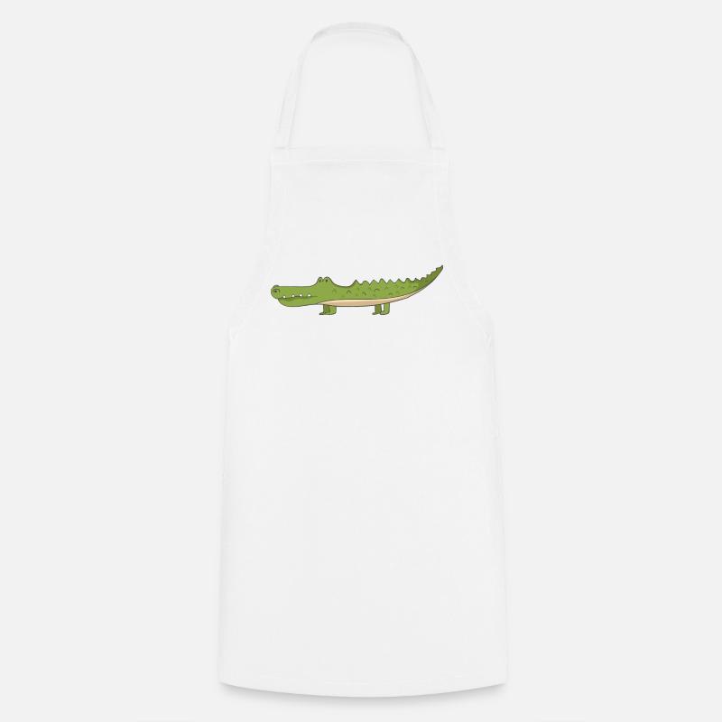 Crocodile - Tablier de cuisine - blanc