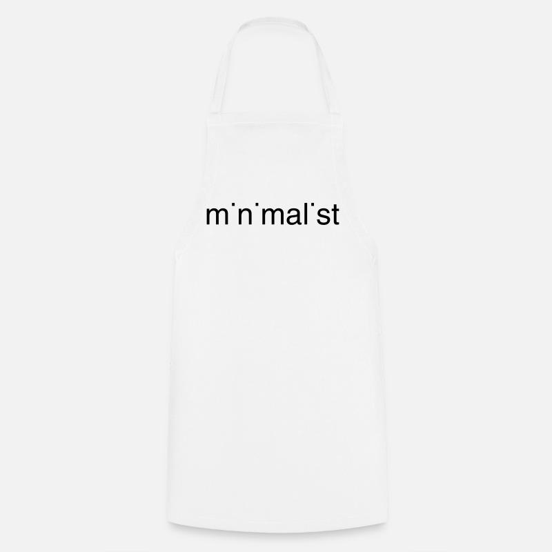 minimaliste - Tablier de cuisine - blanc