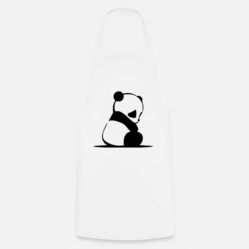 Panda - Tablier de cuisine - blanc