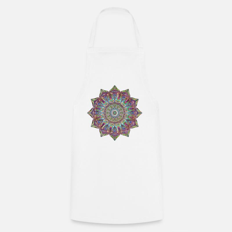 Mandala - Tablier de cuisine - blanc