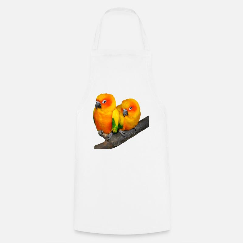 birds - Cooking Apron - white