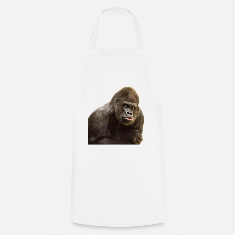 Gorilla - Tablier de cuisine - blanc