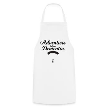 Skydiving Adventure Before Dementia - Cooking Apron - white - Front - AI Model Male 185 dark (185cm)
