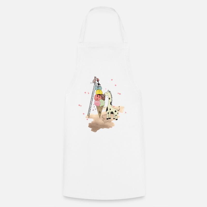 Wildlife Icecream - Cooking Apron - white