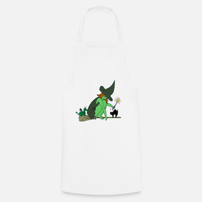 witch - Cooking Apron - white