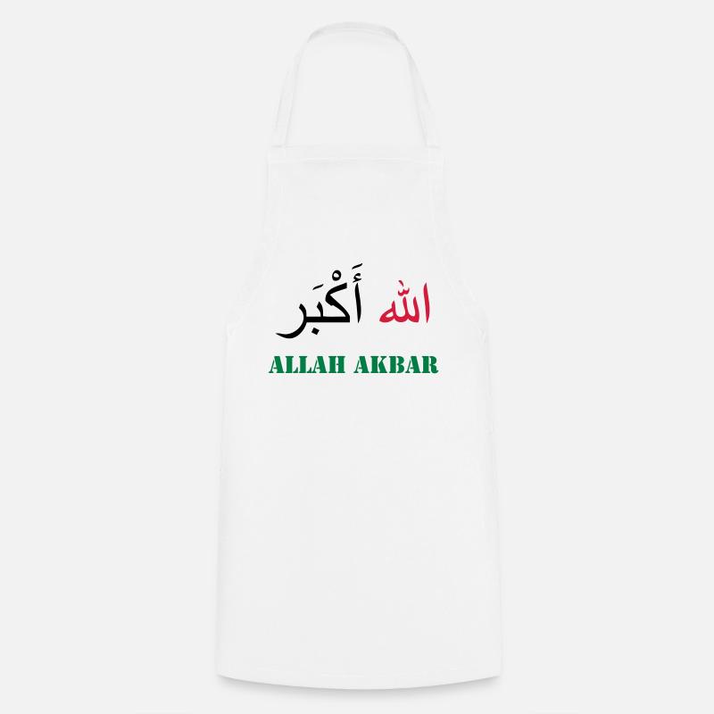 Allah Akbar - Tablier de cuisine - blanc