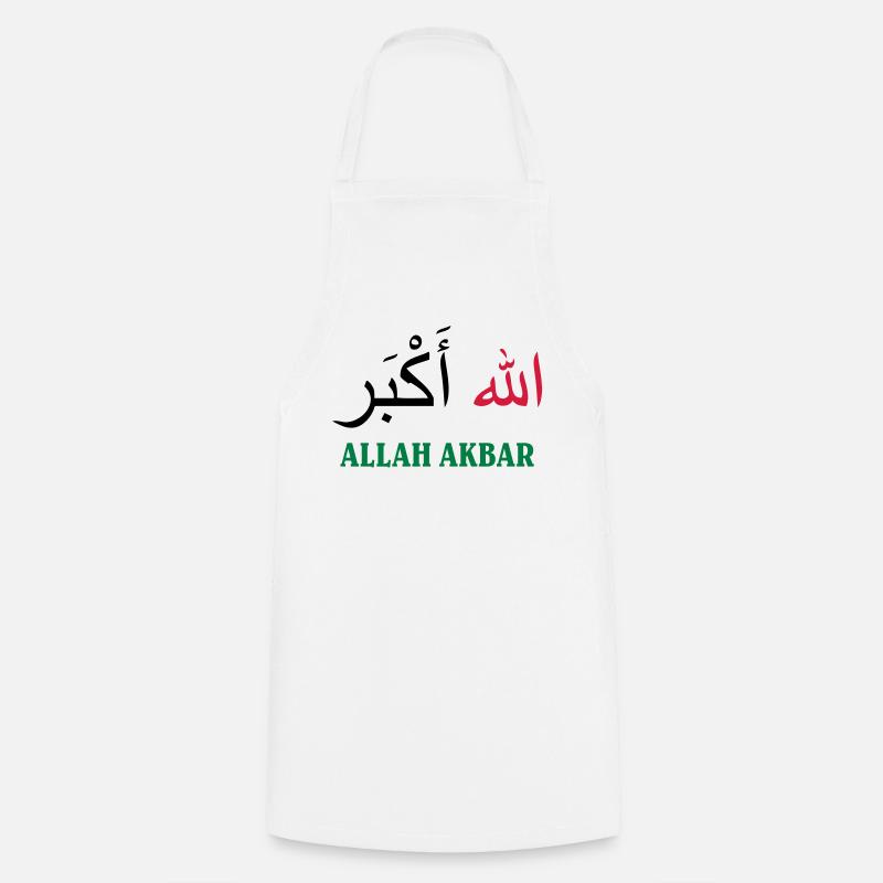 Allah Akbar - Tablier de cuisine - blanc