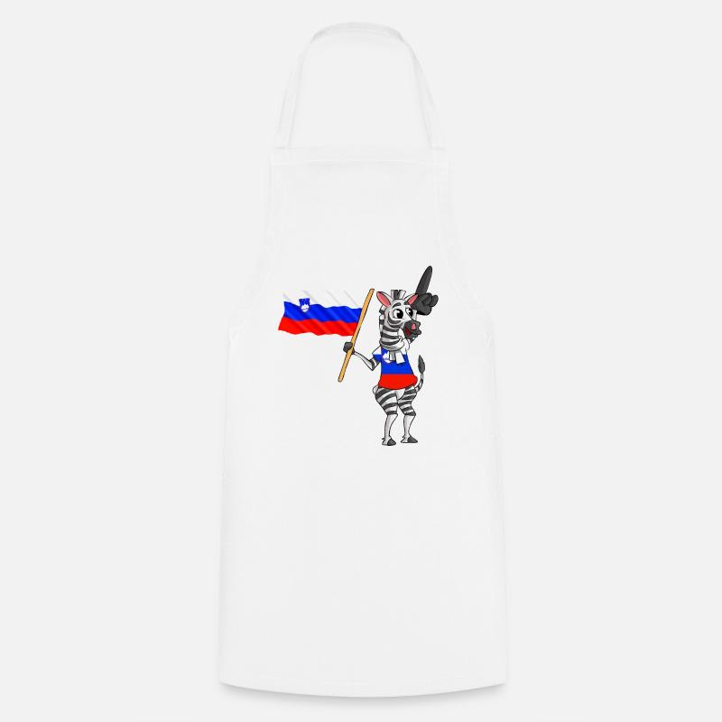 Zebra Slovénie - Tablier de cuisine - blanc
