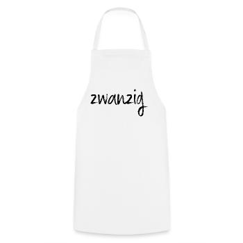 20 zwanzig 20. Geburtstag Geschenk - Kochschürze - Weiß - Vorne - AI Model Male 185 dark (185cm)