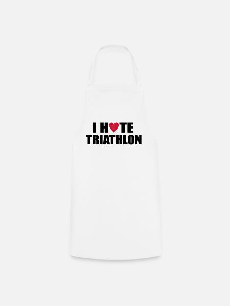 triathlon - Kochschürze - Weiß