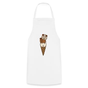 Cobaye - Tablier de cuisine - blanc - Devant - AI Model Male 185 dark (185cm)