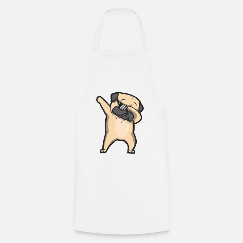 dabbing pug - Kochschürze - Weiß
