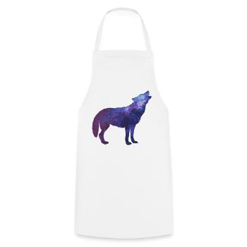 Starwolf Howl - Cooking Apron - white - Front - AI Model Male 185 dark (185cm)