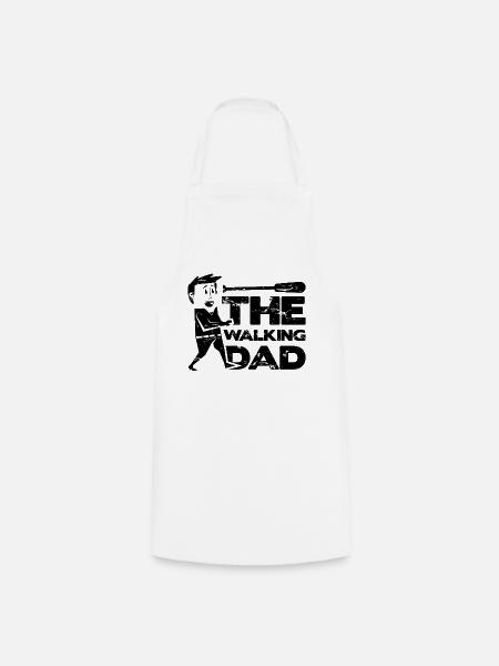 The Walking Dad Papa Vater Vatertag Geschenk Idee - Forklæde - hvid
