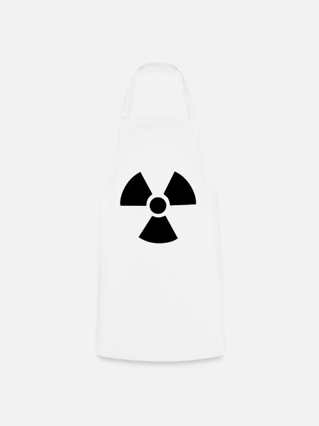 Radioactive Symbol - Cooking Apron - white
