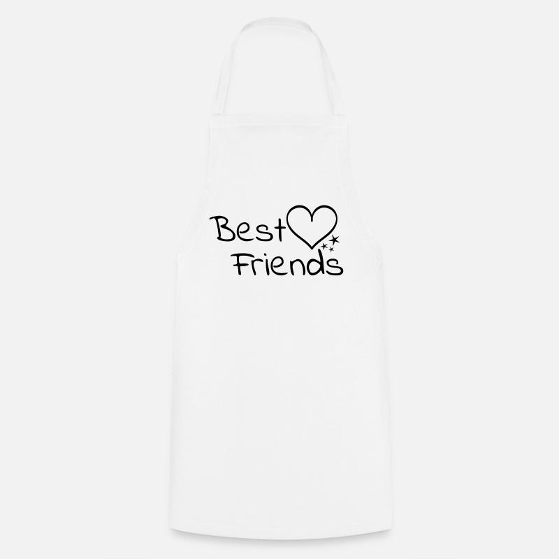 Beste Freunde - Kochschürze - Weiß