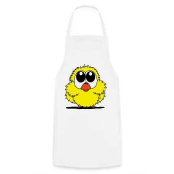Chick - Cooking Apron - white - Front - AI Model Male 185 dark (185cm)