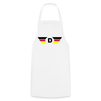 deutschland flagge / Symbol top - Kochschürze - Weiß - Vorne - AI Model Male 185 dark (185cm)