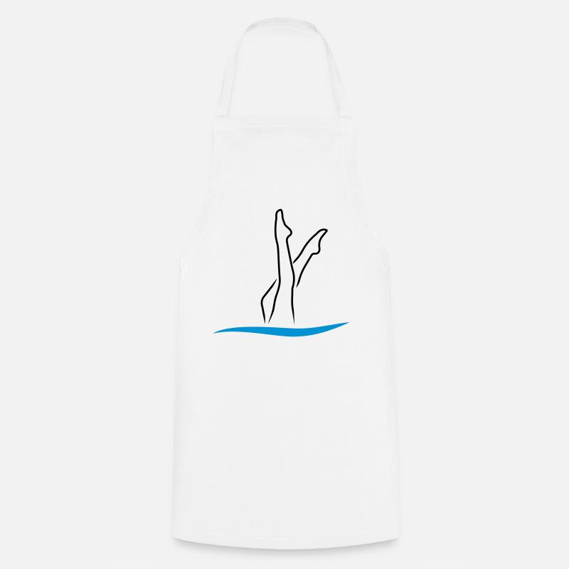 Synchronschwimmen - Kochschürze - Weiß