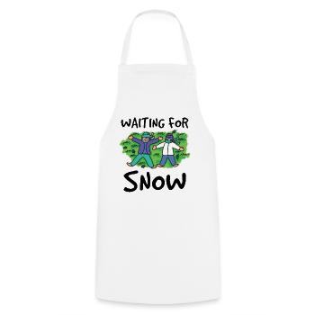 snow - Cooking Apron - white - Front - AI Model Male 185 dark (185cm)