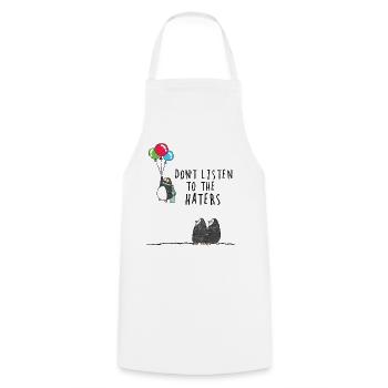 Vintage penguins balloons - Cooking Apron - white - Front - AI Model Male 185 dark (185cm)