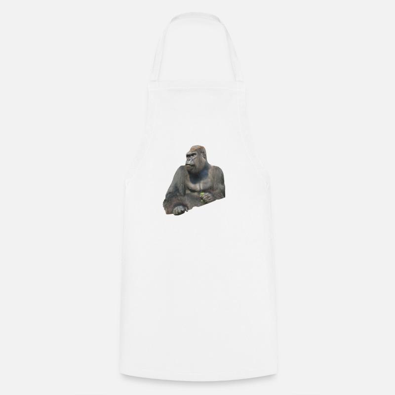 Gorilla - Kochschürze - Weiß