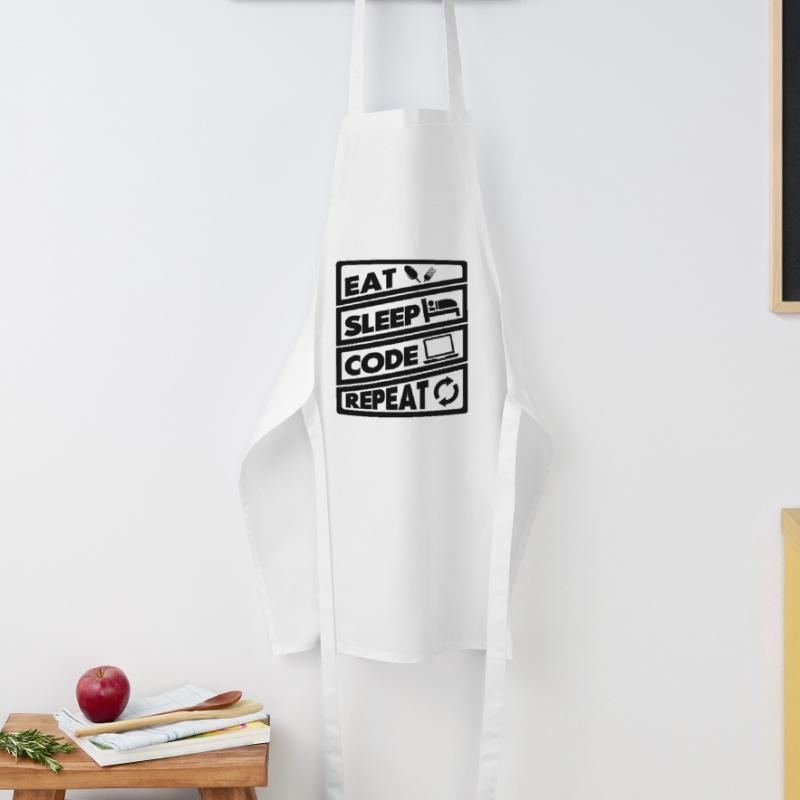 Eat Sleep Code Recurrence | encoder Cooking Apron