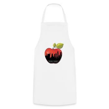 BIG APPLE - Kochschürze - Weiß - Vorne - AI Model Male 185 dark (185cm)