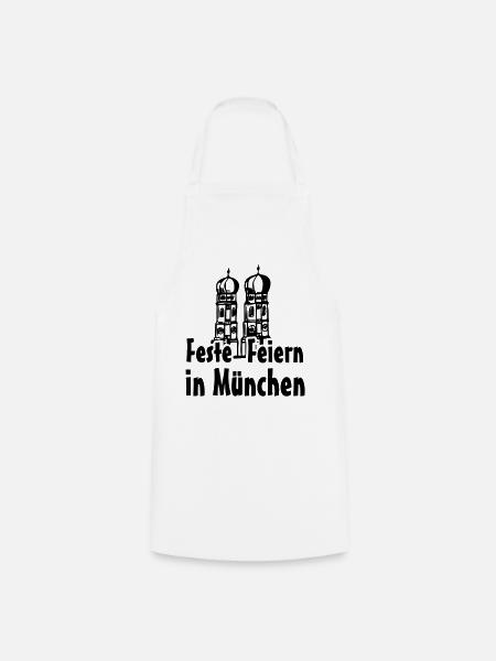 München Bayern Geschenk - Kochschürze - Weiß