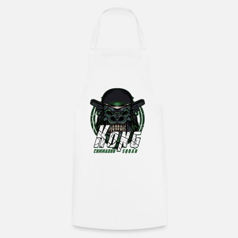 Monkey Gorilla - Cooking Apron - white