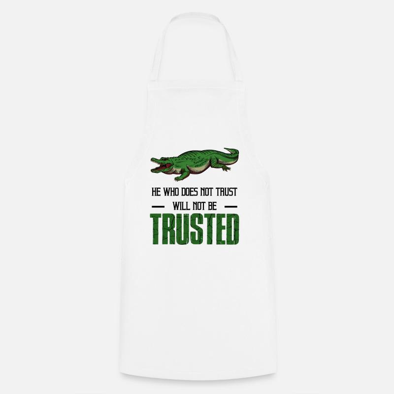 crocodile - Tablier de cuisine - blanc