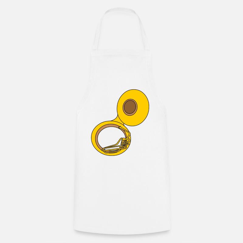 Sousaphone - Tablier de cuisine - blanc