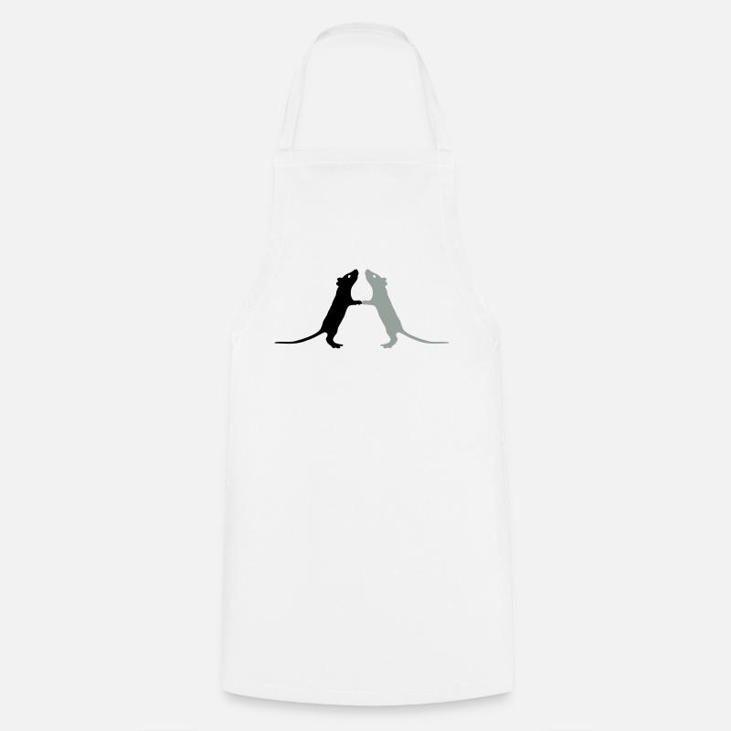 Rats - Cooking Apron - white