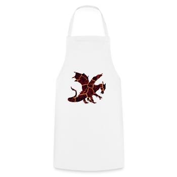 Dragon Lava Sava - Tablier de cuisine - blanc - Devant - AI Model Male 185 dark (185cm)
