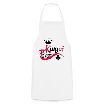 poker - Tablier de cuisine - blanc - Devant - AI Model Male 185 dark (185cm)