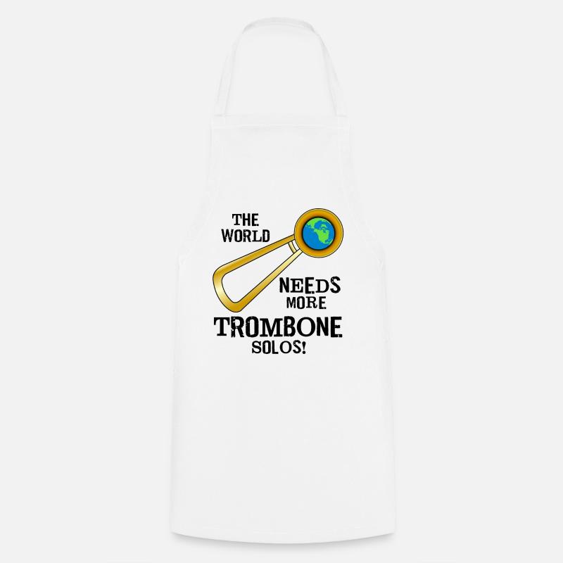 Trombone Solos - Tablier de cuisine - blanc