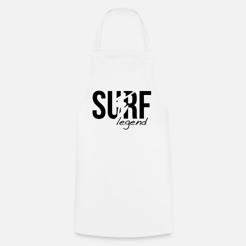surf surfer surfer - Tablier de cuisine - blanc
