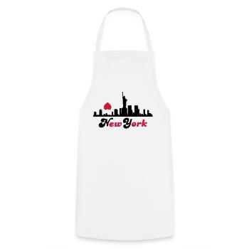 new_york - Tablier de cuisine - blanc - Devant - AI Model Male 185 dark (185cm)