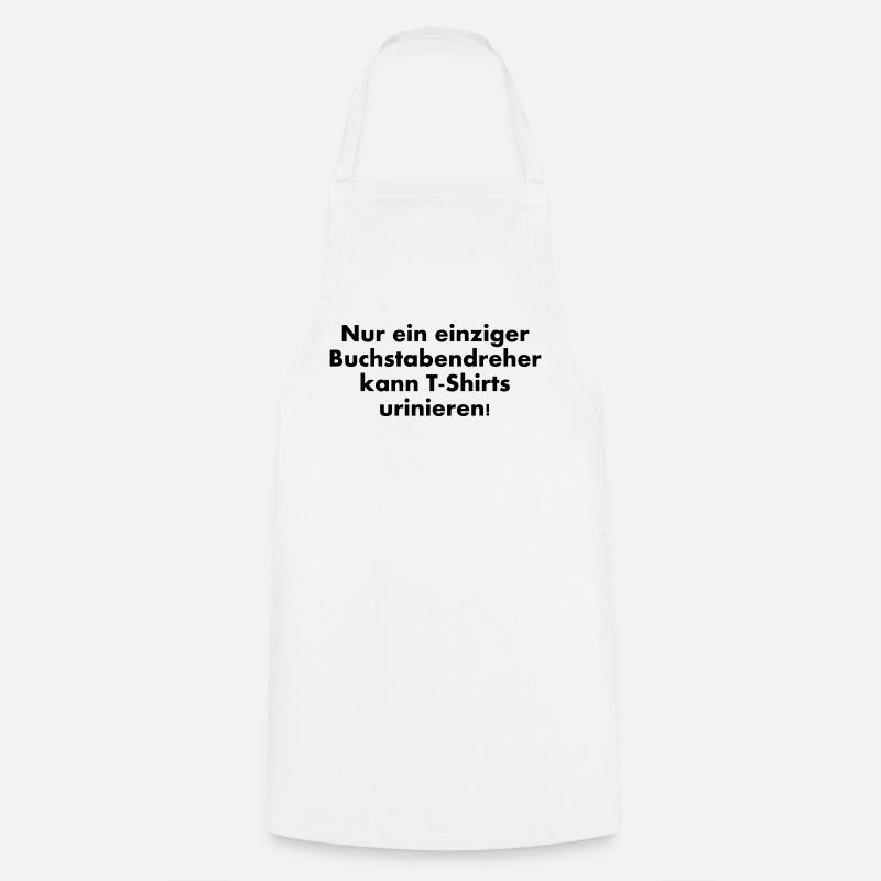 Transposed letters can urinate TShirts - Cooking Apron - white