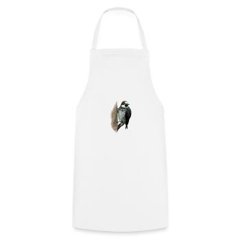 Colorful woodpecker shirt gift bird nature animal nectar - Cooking Apron - white - Front - AI Model Male 185 dark (185cm)