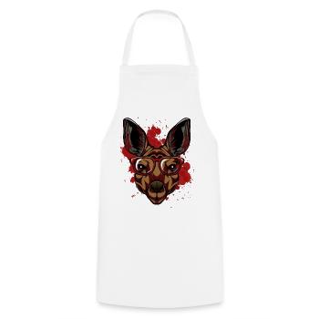 Kangaroo - Cooking Apron - white - Front - AI Model Male 185 dark (185cm)