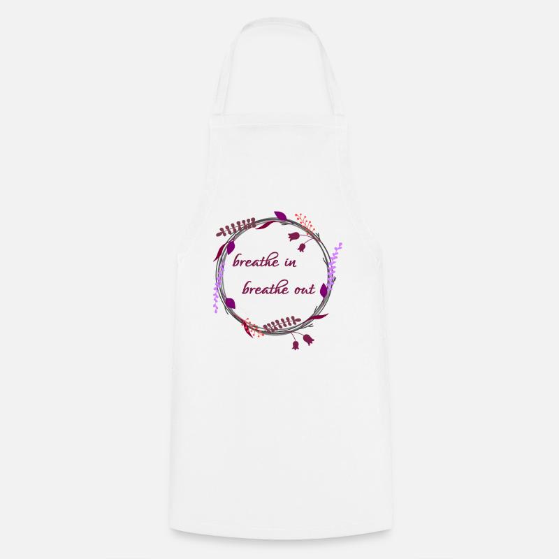 Se détendre - Tablier de cuisine - blanc