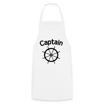 Idée cadeau propriétaire de bateau de sports nautiques - Tablier de cuisine - blanc - Devant - AI Model Male 185 dark (185cm)