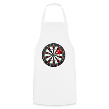 Tolles Dart Dartpfeil Darts Dartspieler Geschenk - Kochschürze - Weiß - Vorne - AI Model Male 185 dark (185cm)