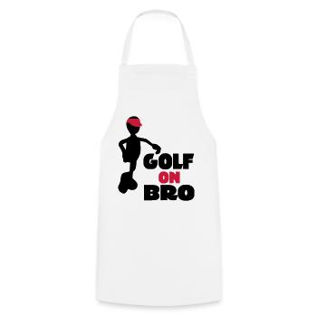 golf - Cooking Apron - white - Front - AI Model Male 185 dark (185cm)